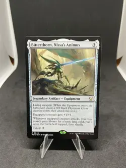 MTG - Bitterthorn, Nissa's Animus (0045) - March of the Machine LP - Image 1