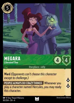 Megara - Liberated One (080) Foil Ursula's Return Disney Lorcana - Image 1