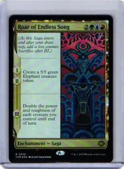 MTG Roar of Endless Song - Tarkir: Dragonstorm (TDM) Rare NM #220 - Image 1