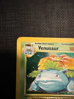Pokemon Venusuar Holo Rare Card Base Set 2, #18/130, WOTC **HEAVY PLAYED** - Image 3