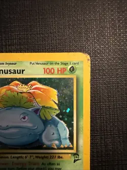 Pokemon Venusuar Holo Rare Card Base Set 2, #18/130, WOTC **HEAVY PLAYED** - Image 4