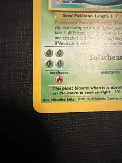 Pokemon Venusuar Holo Rare Card Base Set 2, #18/130, WOTC **HEAVY PLAYED** - Image 5