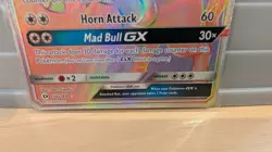 Pokemon Tauros GX Full Art Holo Rainbow Rare Card Sun & Moon 156/149 NM - Image 3