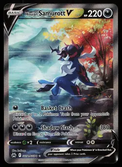 Hisuian Samurott V GG51/GG70 Ultra Rare Crown Zenith Pokemon Card - Image 1