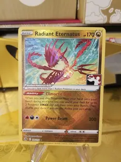 Radiant Eternatus Pokemon Prize Pack Series 3 Promo Pokemon Card NM/LP - Image 1