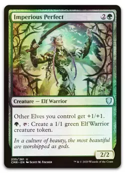 Imperious Perfect #235 (Foil) (NM) Commander Legends CMR Magic MTG - Image 1