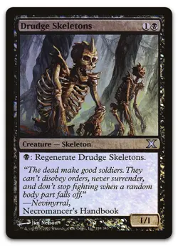 Drudge Skeletons #139 (NM) 10th Edition 10E Magic MTG - Image 1