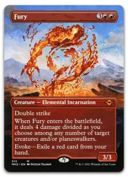 Fury (Borderless) #313 (NM) Modern Horizons 2 MH2 Magic MTG - Image 1