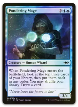 Pondering Mage #63 (Foil) (NM) Modern Horizons MH1 Magic MTG - Image 1