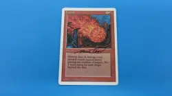 SIGNED MARK TEDIN FIRBALL REVISED EDITION MTG MAGIC THE GATHERING NM / UNPLAYED - Image 1