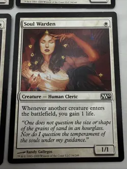 Soul Warden x4 MTG Core Set 2010 M10 4x Magic Good Heavy Play - Image 3