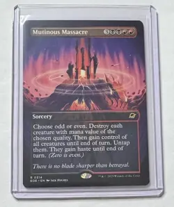 Mutinous Massacre #314 Edge of Eternities Extended Art Rare Sorcery MTG NM/M - Image 1