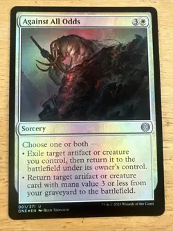 Against All Odds Foil Phyrexia All Will Be One MTG Magic Gathering Pack Fresh - Image 1