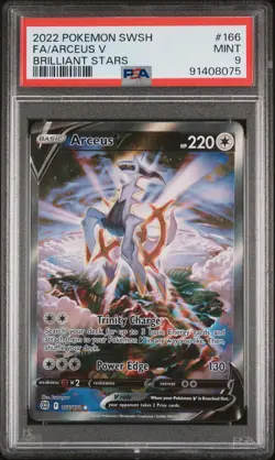 Arceus V Pokemon Sword & Shield Brilliant Stars 166/172 PSA 9 - Image 1