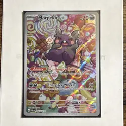 Pokemon Morpeko Full Art Illustration Rare Holo SV04: Paradox Rift 206/182 70 HP - Image 1
