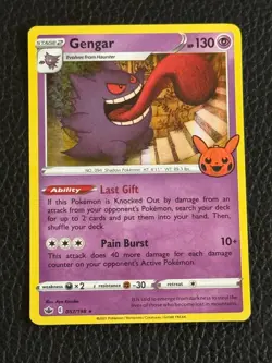 Pokemon Gengar TCG Stamped Halloween Trick or Trade, Holo Rare, 057/198 - Image 1