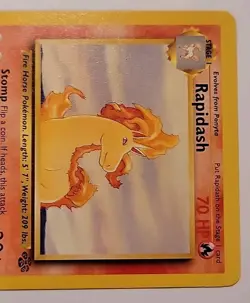 Pokemon TCG Rapidash 44/64 Jungle 1st Edition - Image 3