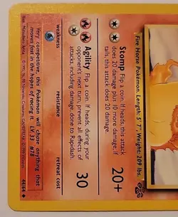 Pokemon TCG Rapidash 44/64 Jungle 1st Edition - Image 4