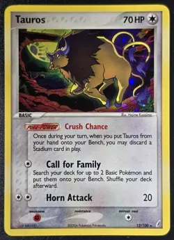 Tauros - 12/100 - Holo Rare - EX Crystal Guardians - Pokemon - LP - Image 1