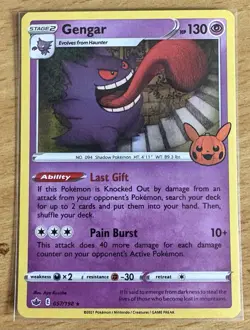 Pokemon TCG Gengar 057/198 Trick or Trade (Halloween 2022) Holo Rare NM - Image 1