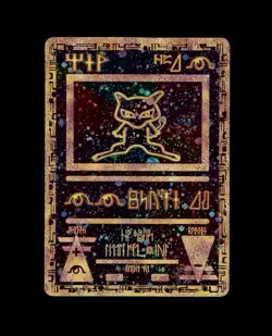 2000 Pokemon MOVIE PROMO ANCIENT MEW HOLO (SWIRL) SEE COND! - Image 1