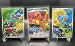 Pokemon TCG First Partner Illustration Collection Series 1 Kanto GEN 1 Starters - Image 1