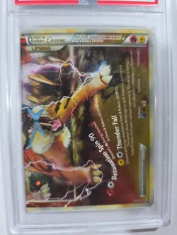 Pokemon Unleashed Holo Entei Raikou Legend #91 PSA 6 - Image 3