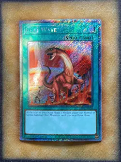 Yugioh Heat Wave RA03-EN058 Platinum Secret Rare 1st Ed NM - Image 1