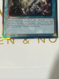 Yu-Gi-Oh Exosister Pax 1st Edition Prismatic Ultimate Rare RA02-EN066 - Image 2
