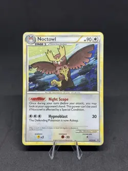 Pokemon Noctowl HGSS06 Black Star Holo Rare Promo Card - Image 1
