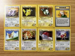 Pokemon TCG Lt. Surge Gym Heroes/Challenge Card Lot - Image 1