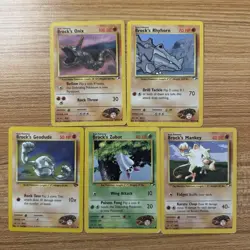 Pokemon TCG Brock Gym Heroes/Challenge Card Lot - Image 1