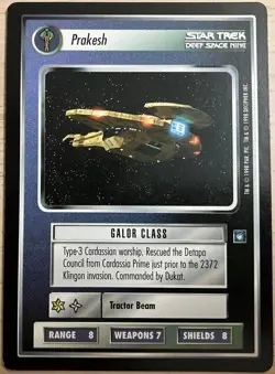 Prakesh Star Trek CCG Card Game DS9 Rare LP - Image 1