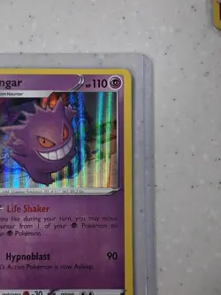 Pokemon Gengar TCG Sword & Shield Base Set Holo Rare Card 085/202 NM Condition - Image 3