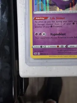 Pokemon Gengar TCG Sword & Shield Base Set Holo Rare Card 085/202 NM Condition - Image 5