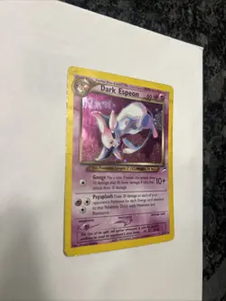 Pokemon TCG Dark Espeon Neo Destiny Holo Unlimited Rare Card 4/105 HP - Image 2