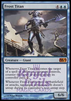 Frost Titan 1x FOIL MTG M12 Magic 2012 Core Set Mythic MINT blue - Image 1