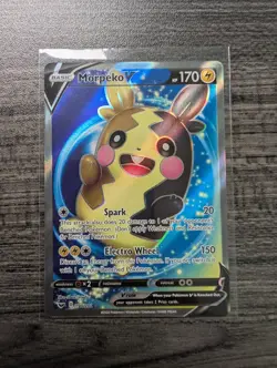 Pokemon TCG Morpeko v Sword & Shield Holo Full Art Ultra Rare Card 190/202 - Image 1
