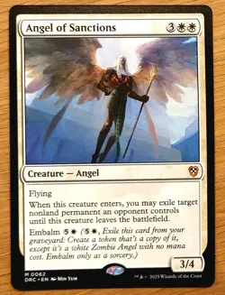 Mtg Magic: Engel der Suhne,Angel of Sanctions, Mint, Mythic, English - Image 1