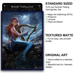 Allamorra – Alluring Siren – MTG Size – 100 Textured Matte Card Sleeves - Image 2