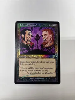 Infernal Contract #143 Foil 7th Edition Magic The Gathering MTG - Image 1