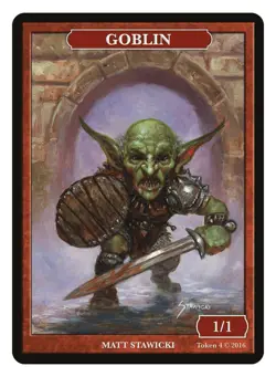 Goblin Token Artist Matthew Stawicki MTG Magic Token Givememana - Image 1
