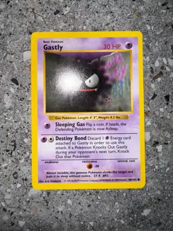 Pokemon TCG Cards SHADOWLESS Base Set Gastly 50/102 EXC-NM - Image 3