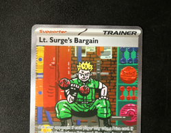 Pokemon Card TCG - Lt. Surge's Bargain 185/132 - Mega Evolution - SIR - NM ⭐ - Image 2