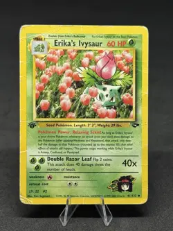 Pokemon Erika's Ivysaur 41/132 Gym Challenge 1st Edition Regular - Image 1