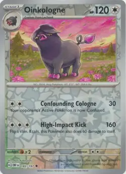 Oinkologne 183/197 Reverse Holo | Obsidian Flames | Pokemon Card - Image 1