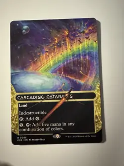 x1 Cascading Cataracts (0005) - Borderless R MTG Edge of Eternities: Stellar Sig - Image 1