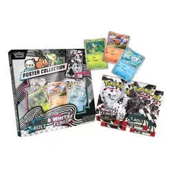 *Sealed* Pokemon Black Bolt x White Flare Poster + WF Binder Bundle - Image 3