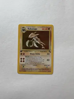 Pokemon Kabutops 1st Edition Fossil Holo Rare 9/62 60 HP (English) - Image 1
