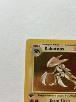 Pokemon Kabutops 1st Edition Fossil Holo Rare 9/62 60 HP (English) - Image 3